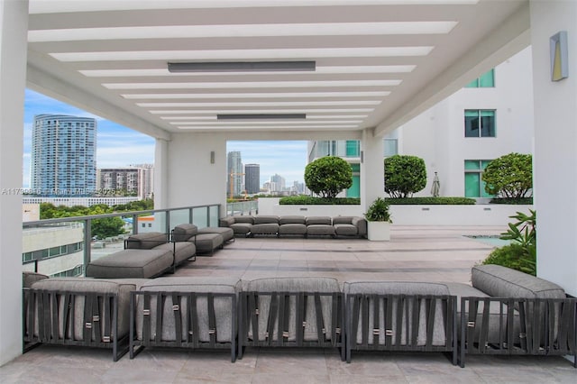 balcony with outdoor lounge area