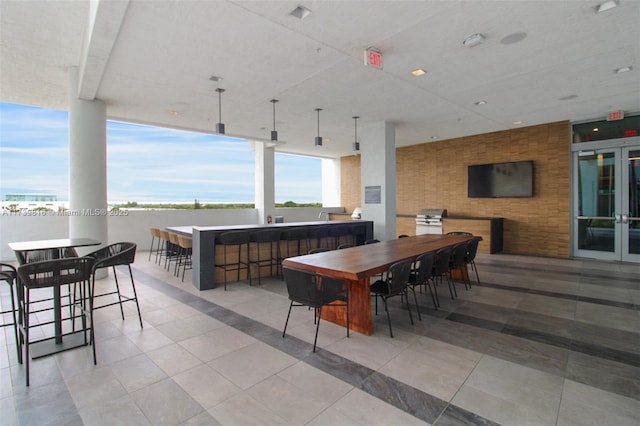 view of dining area