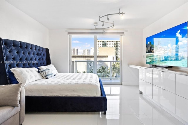 view of tiled bedroom