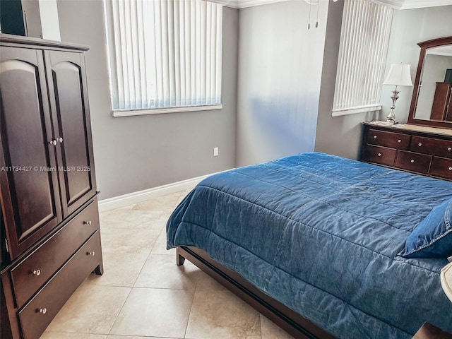 view of tiled bedroom