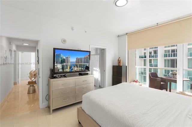 view of tiled bedroom