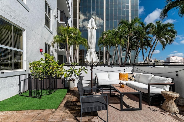 view of patio / terrace featuring outdoor lounge area