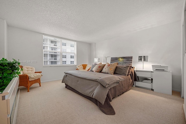 1865 S Ocean Dr Unit 4D, Hallandale Beach, FL 33009 - bedroom with light colored carpet and a textured ceiling