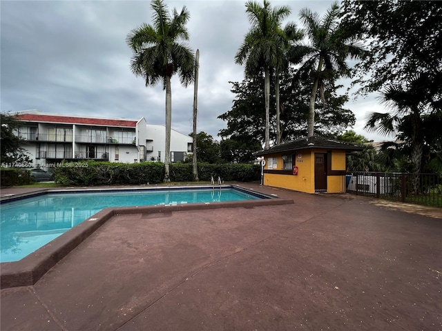 view of pool