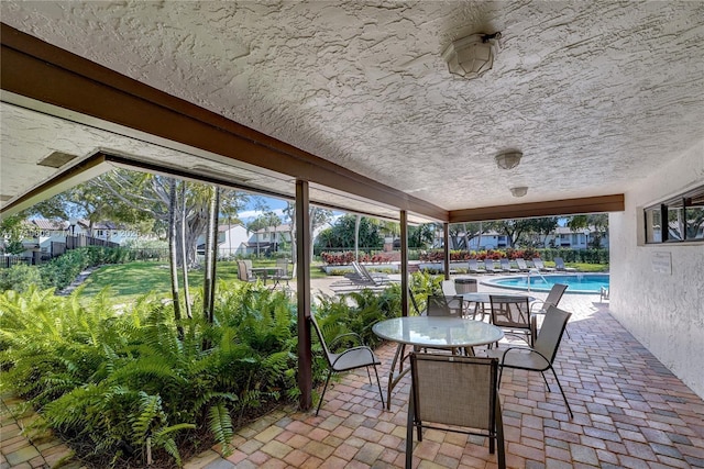 view of sunroom