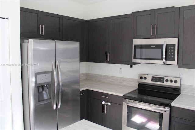 kitchen with appliances with stainless steel finishes