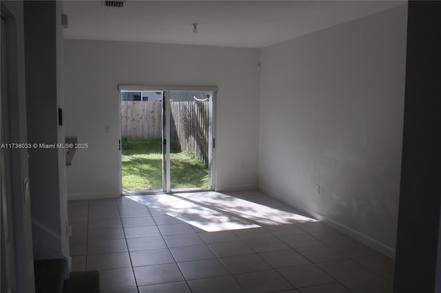 view of tiled empty room