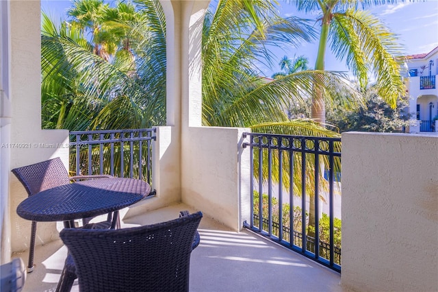 view of balcony