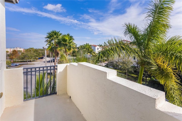 view of balcony