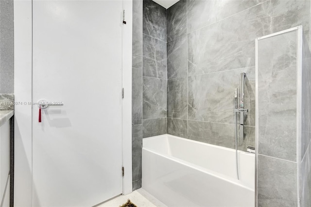 bathroom with shower / bathing tub combination