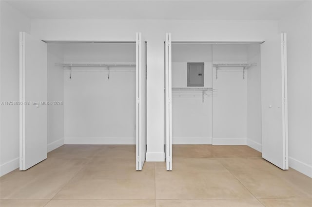 closet featuring electric panel