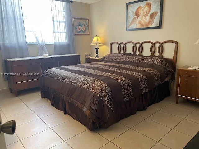 view of tiled bedroom