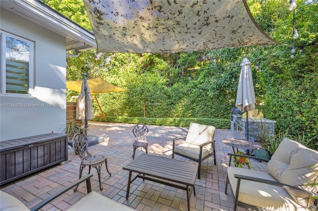 1249 Venetia Ave, Coral Gables, FL 33134 - view of patio with an outdoor living space