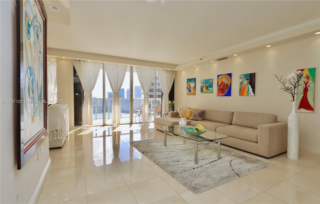 4000 Island Blvd Unit 2402, Aventura, FL 33160 - living room with light tile patterned floors