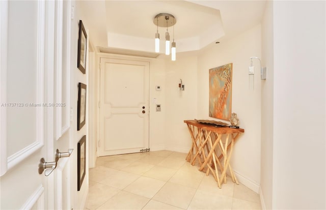 4000 Island Blvd Unit 2402, Aventura, FL 33160 - tiled foyer entrance featuring a raised ceiling