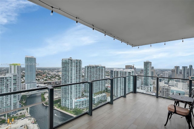 68 SE 6th St Unit 3911, Miami, FL 33131 - balcony with a water view