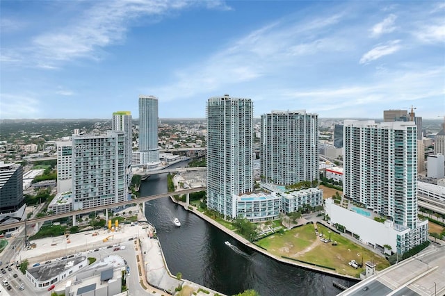 68 SE 6th St Unit 3911, Miami, FL 33131 - aerial view with a water view