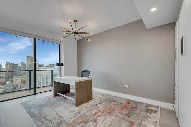 68 SE 6th St Unit 3911, Miami, FL 33131 - office space with a notable chandelier