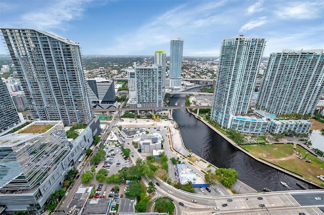 68 SE 6th St Unit 3911, Miami, FL 33131 - bird's eye view featuring a water view