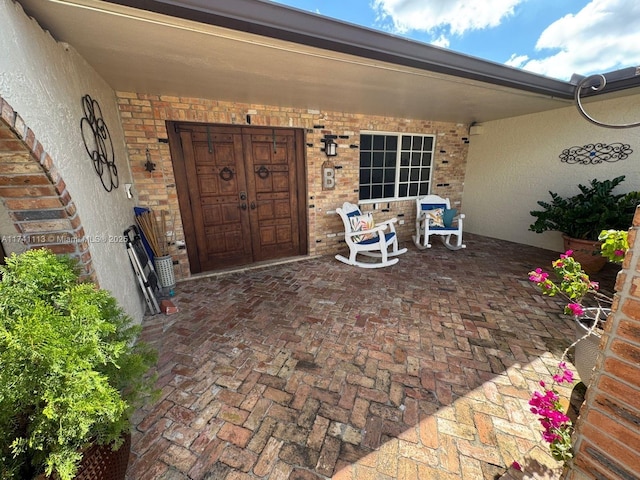 view of patio with covered porch