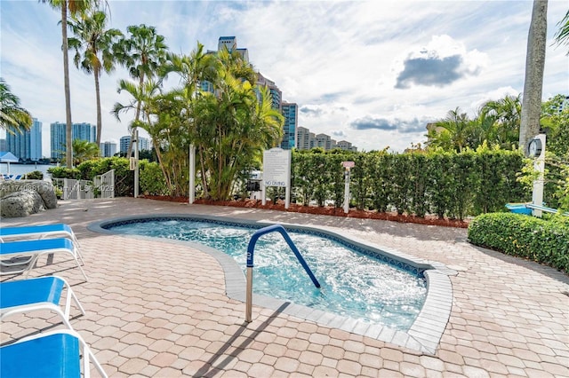 3530 Mystic Pointe Dr Unit 1513, Aventura, FL 33180 - view of pool with a patio area