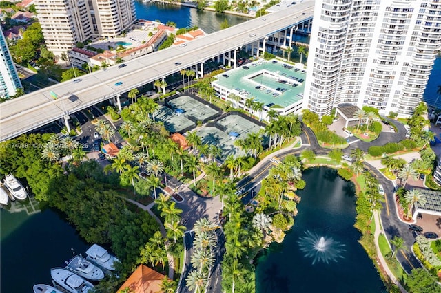 3530 Mystic Pointe Dr Unit 1513, Aventura, FL 33180 - aerial view with a water view