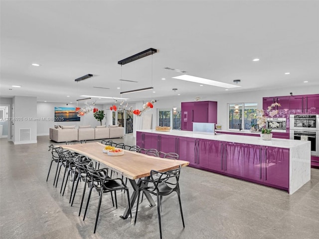 view of dining area