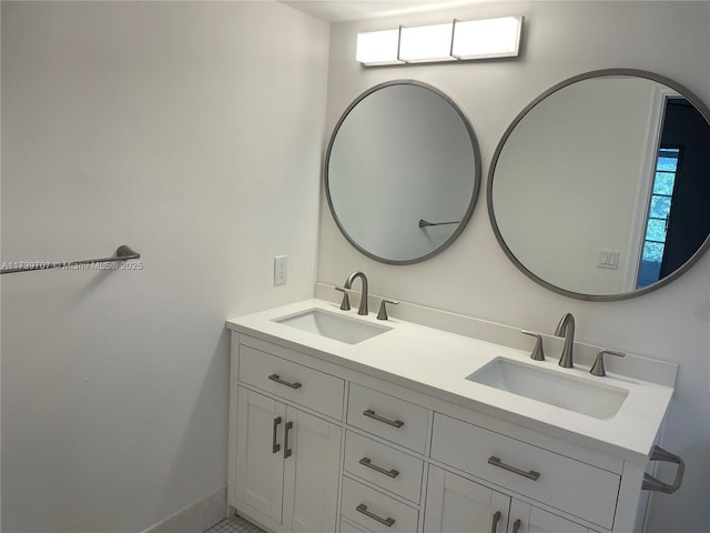 bathroom featuring vanity