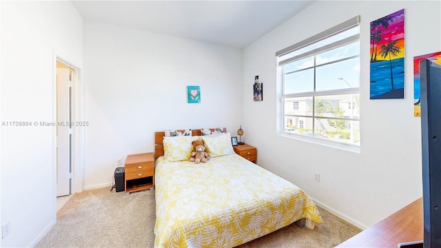 bedroom with carpet flooring