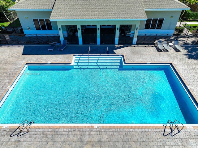 view of pool with a patio