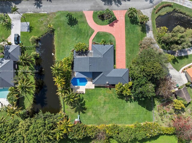 11965 SW 15th Ct, Davie, FL 33325 - aerial view of a pool area