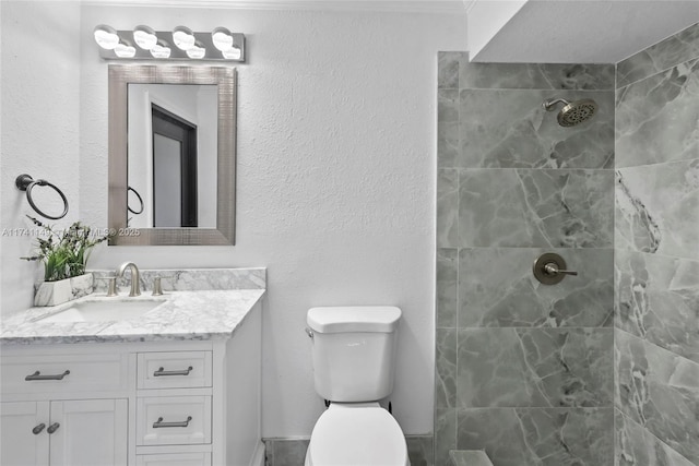 11965 SW 15th Ct, Davie, FL 33325 - full bathroom featuring tiled shower, vanity, and toilet