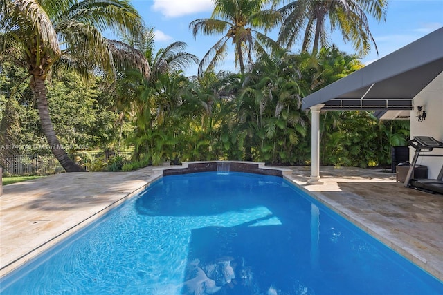 11965 SW 15th Ct, Davie, FL 33325 - swimming pool featuring a patio and a gazebo