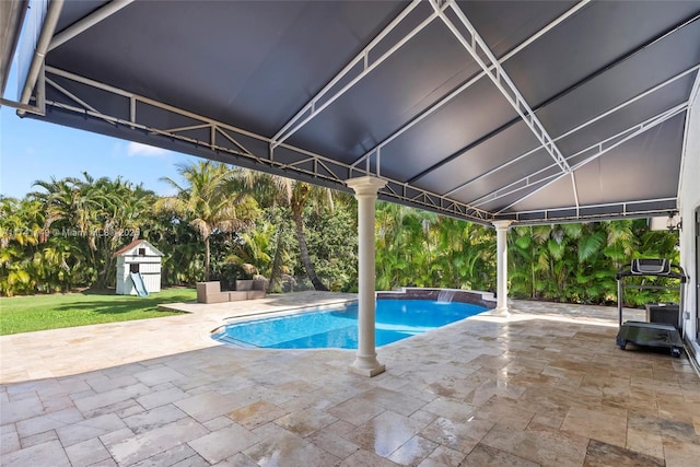 11965 SW 15th Ct, Davie, FL 33325 - outdoor pool featuring a patio