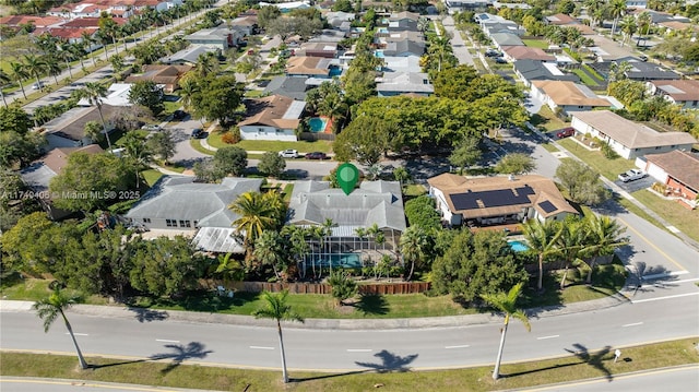 bird's eye view featuring a residential view