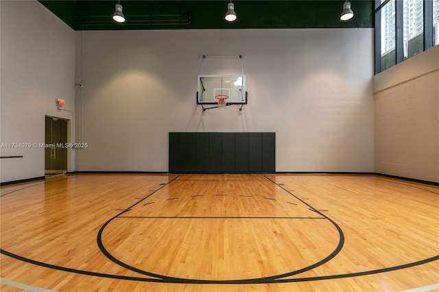 view of basketball court