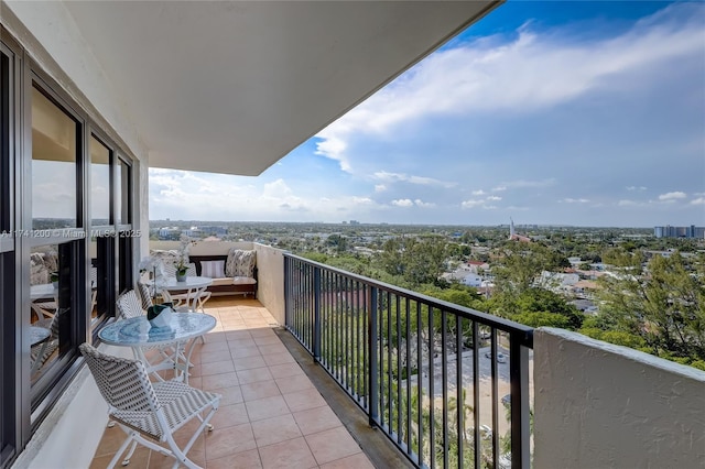 view of balcony