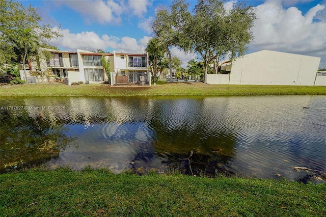 view of water feature