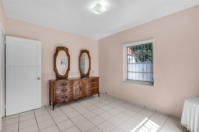 view of tiled bedroom