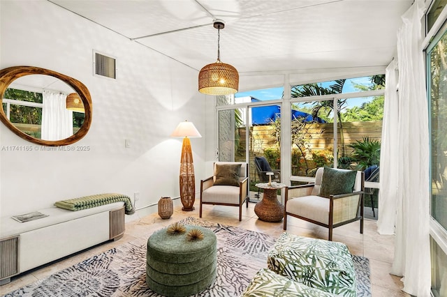 view of sunroom / solarium