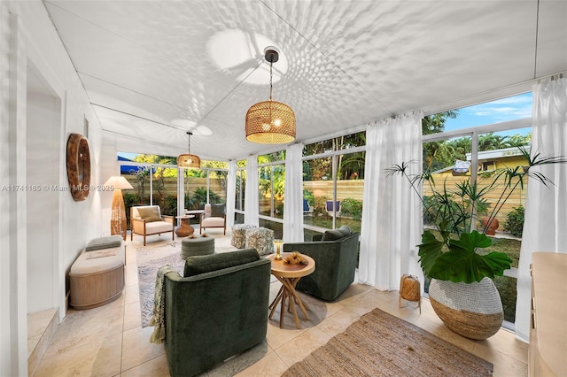 view of sunroom / solarium