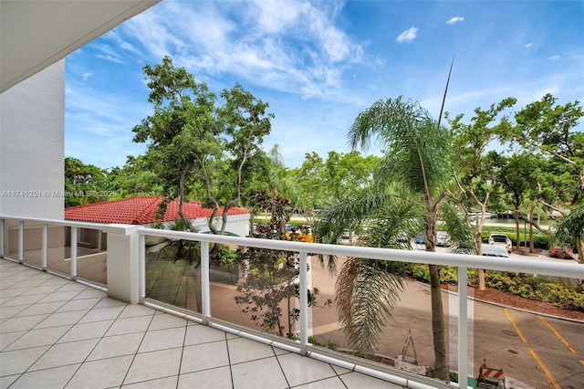 view of balcony