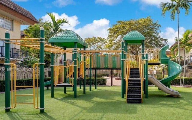 view of jungle gym