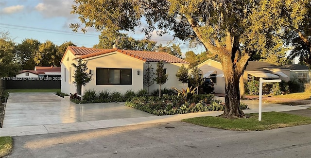 view of mediterranean / spanish house