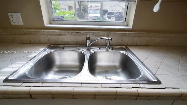 interior details with sink