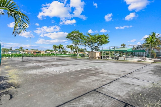 view of tennis court