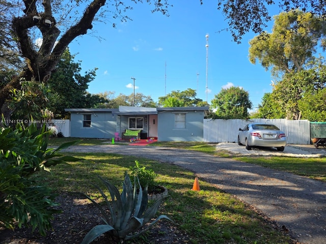 view of ranch-style home