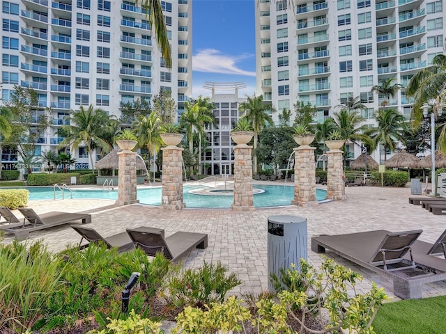 2681 N Flamingo Rd Unit 605S, Sunrise, FL 33323 - community pool featuring a patio