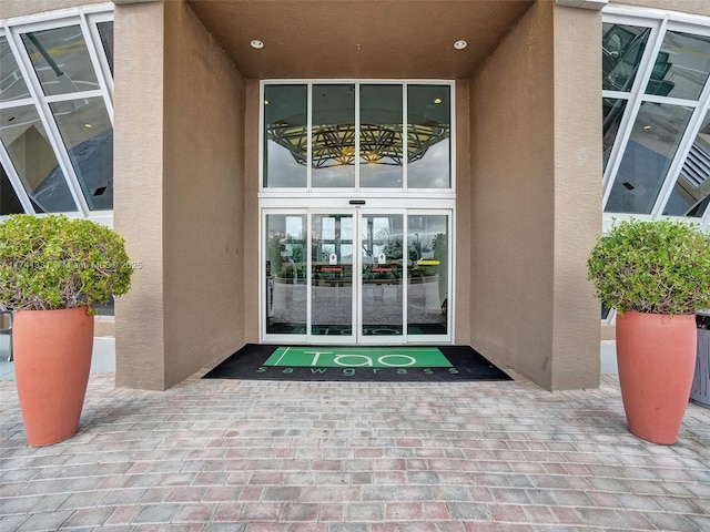 2681 N Flamingo Rd Unit 605S, Sunrise, FL 33323 - view of exterior entry with stucco siding