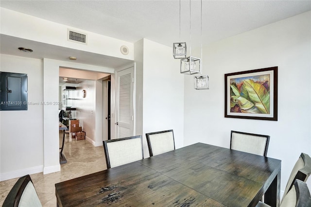 2681 N Flamingo Rd Unit 605S, Sunrise, FL 33323 - dining space with baseboards and light tile patterned floors
